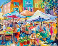 Market Day in Aix Provence by Sharon Furner
