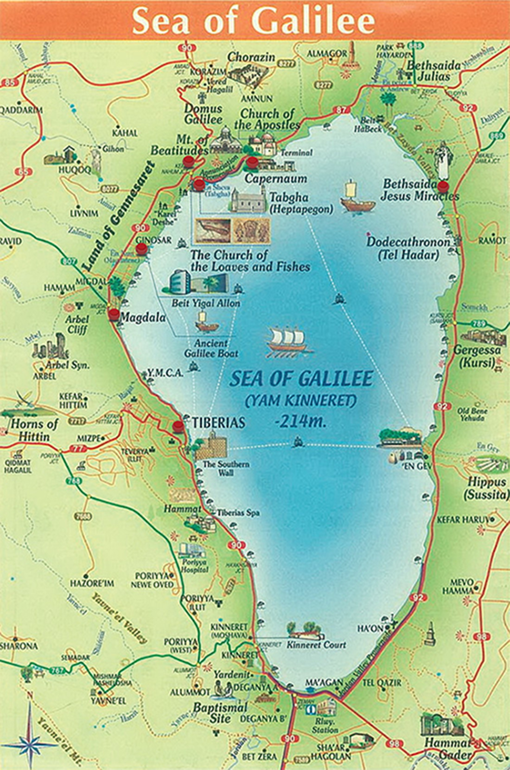 Sea of Galilee-MAP