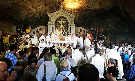 Feast Day Mass in the Cave