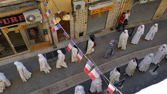 nuns in procession