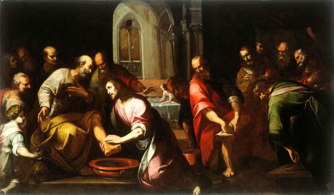 jesus washing the disciples feet clipart - photo #38