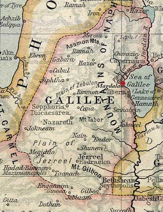 MAP of Galilee Magdalene Publishing MAP of Galilee Magdalene Publishing