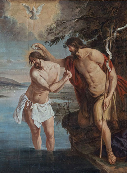Jesus baptized by John the Baptist