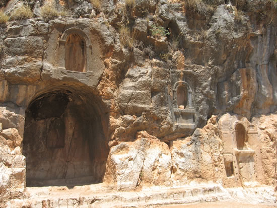 Five Niches of the gods at Cave of Pan