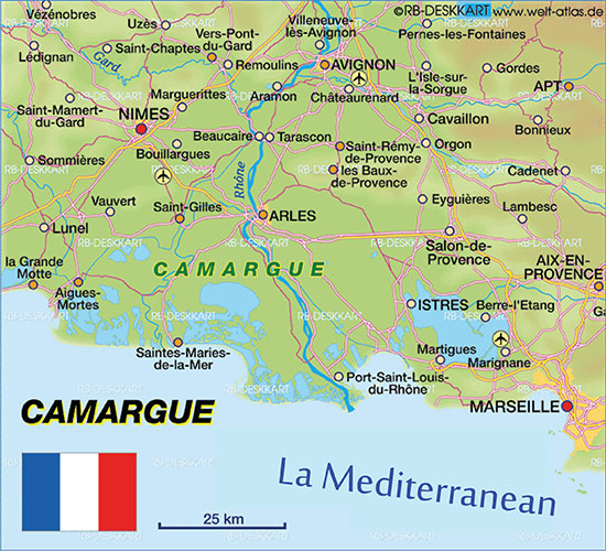 MAP of CAMARGUE